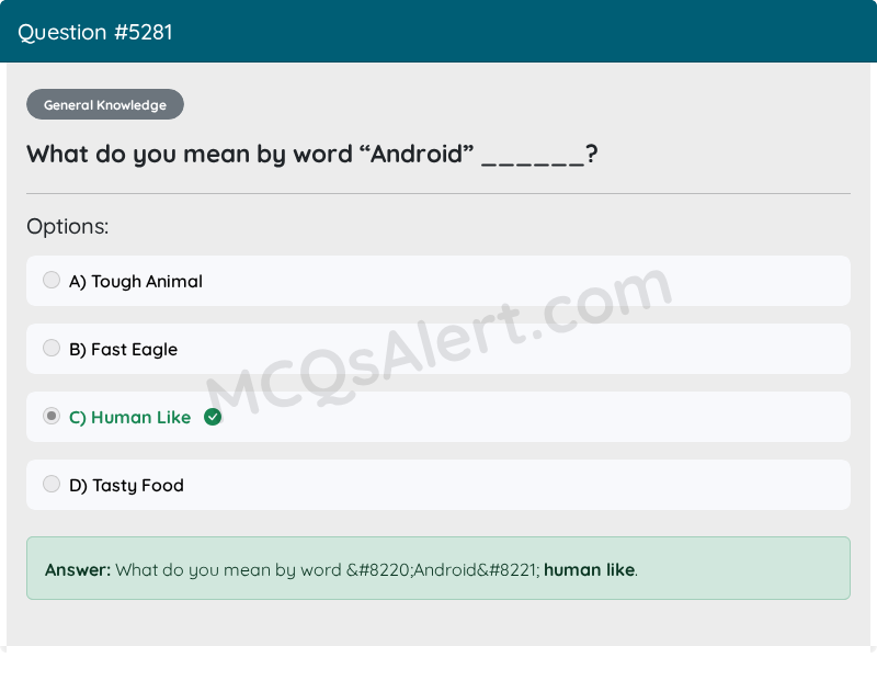 Question Screenshot