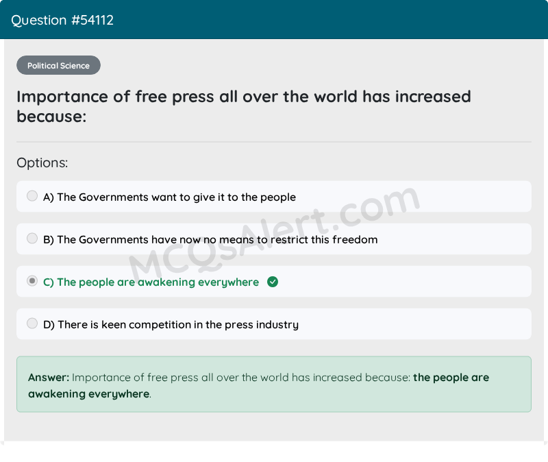 Question Screenshot