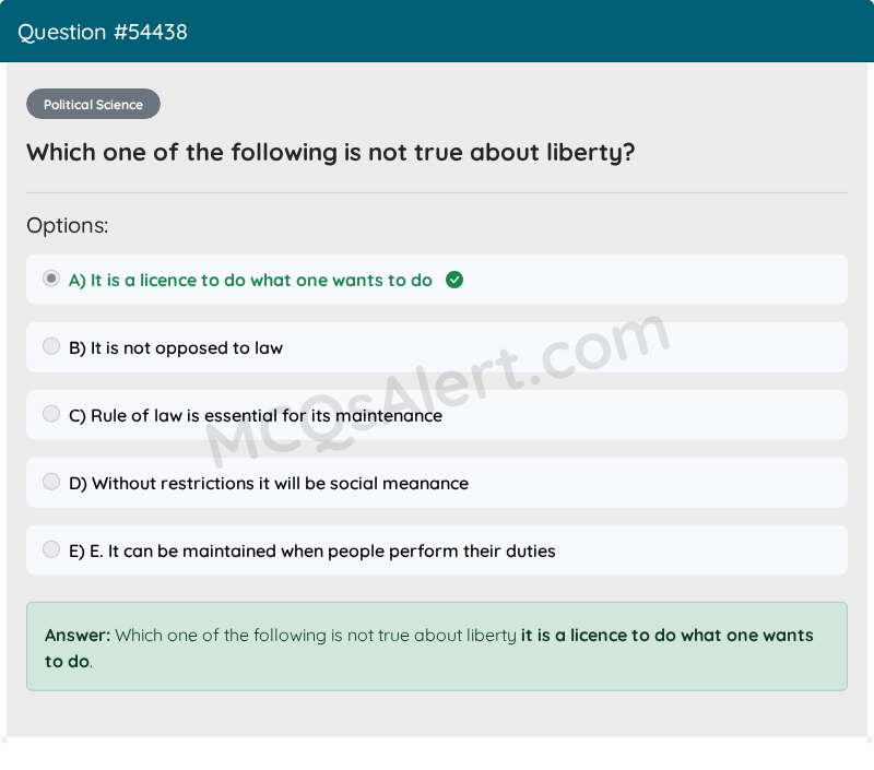 Question Screenshot