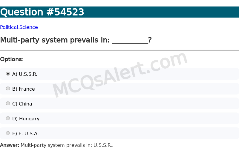 Question Screenshot