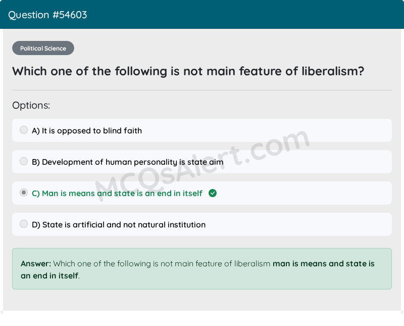 Question Screenshot