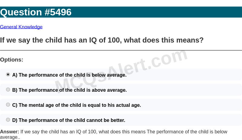 Question Screenshot