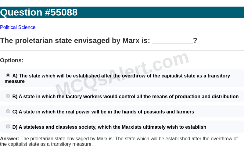 Question Screenshot