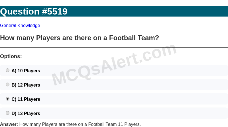 Question Screenshot