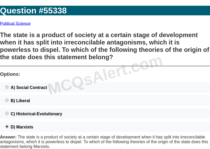 Question Screenshot