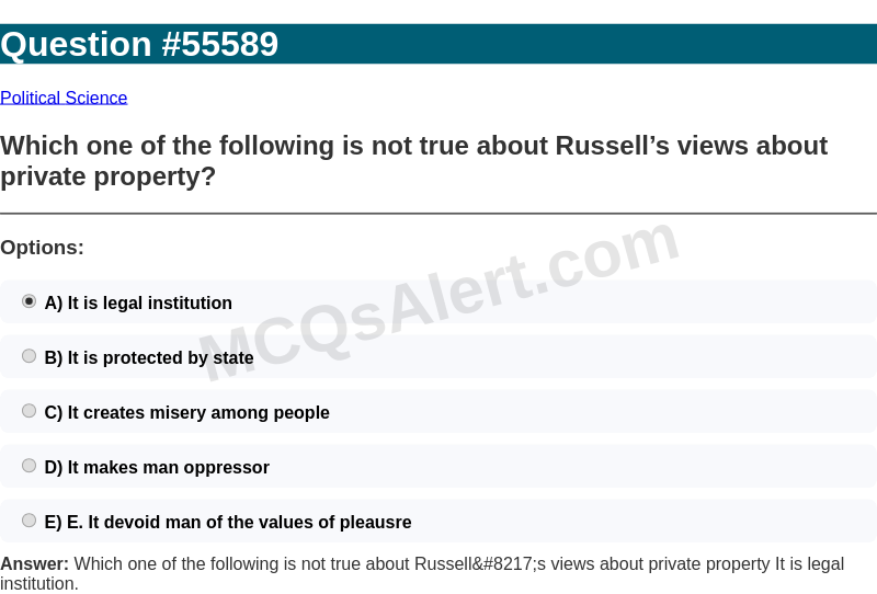Question Screenshot