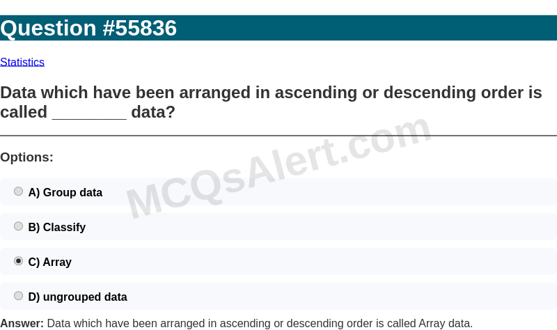 Question Screenshot