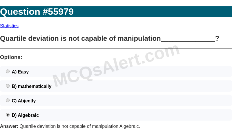 Question Screenshot