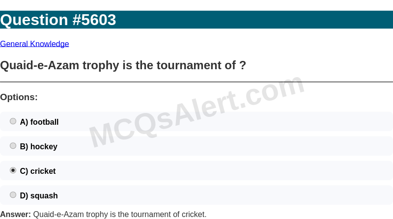 Question Screenshot