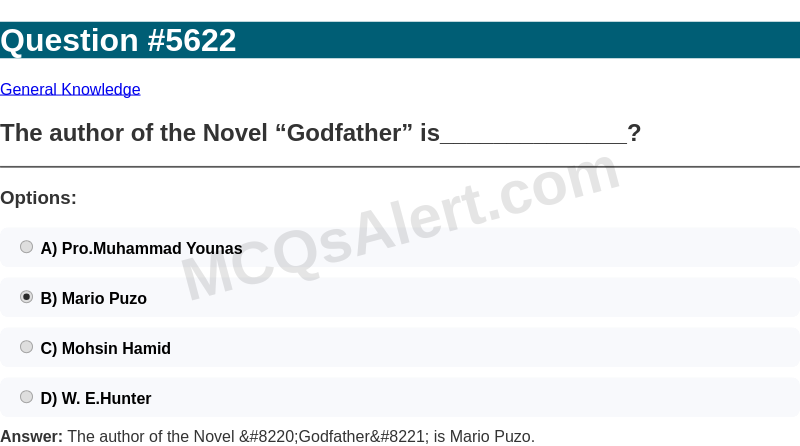 Question Screenshot