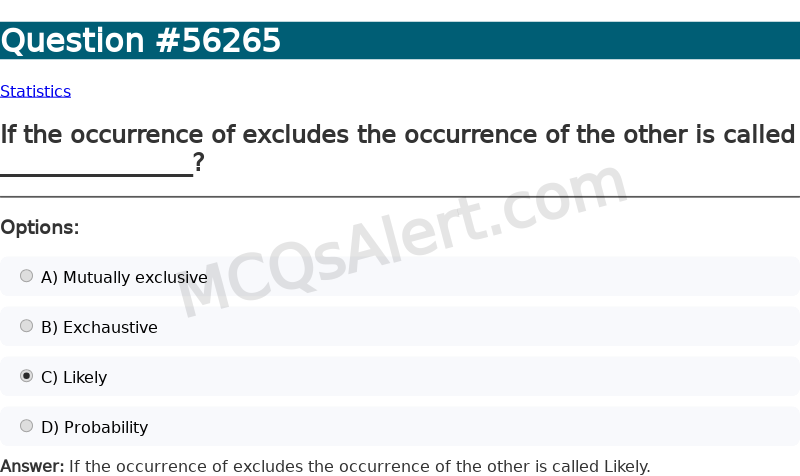 Question Screenshot
