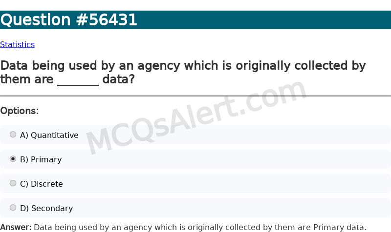 Question Screenshot