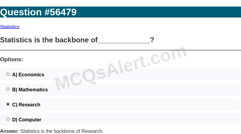Question Screenshot