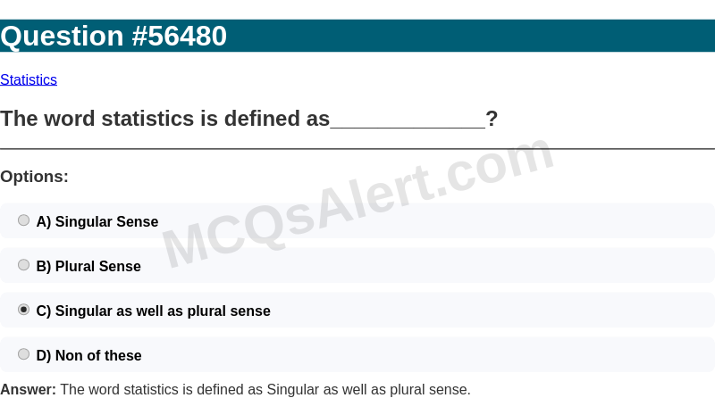 Question Screenshot