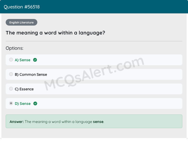 Question Screenshot