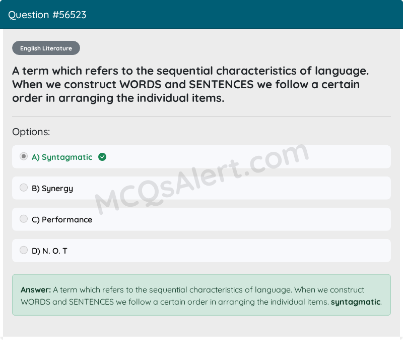 Question Screenshot