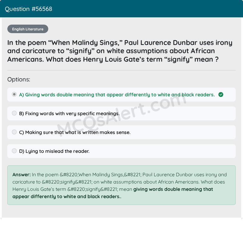 Question Screenshot