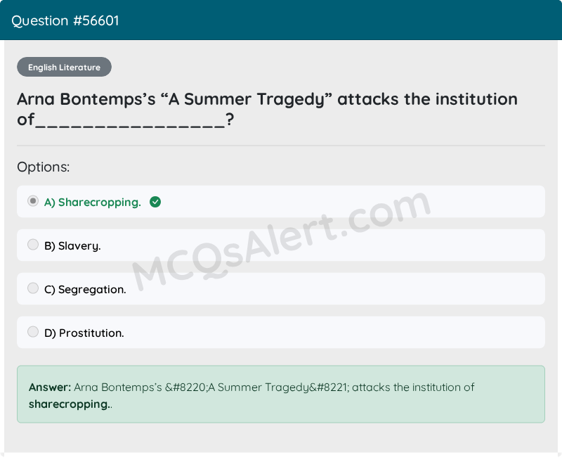 Question Screenshot