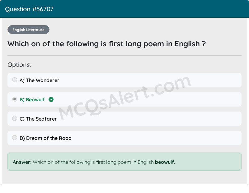 Question Screenshot