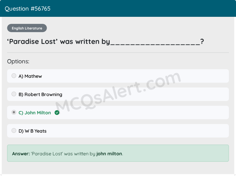 Question Screenshot