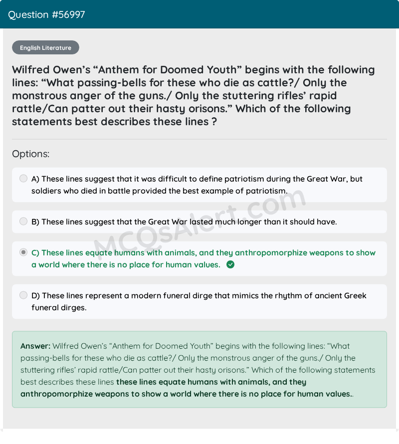 Question Screenshot