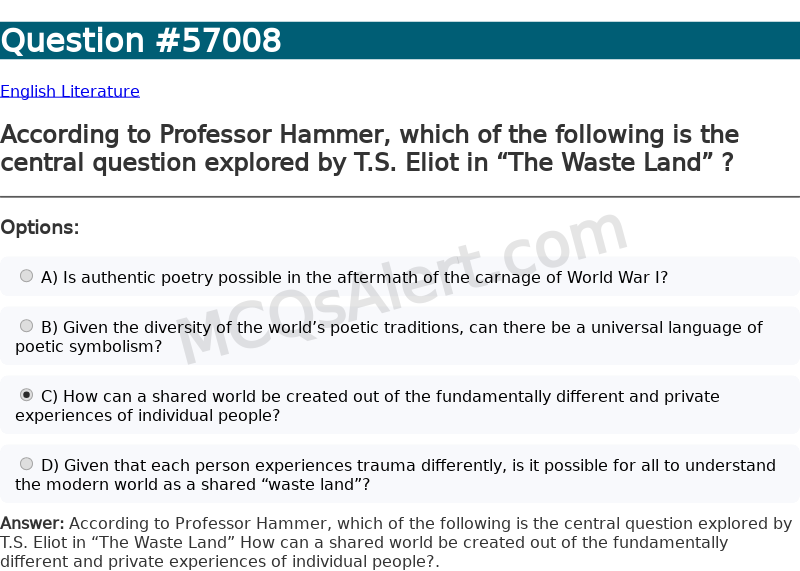 Question Screenshot