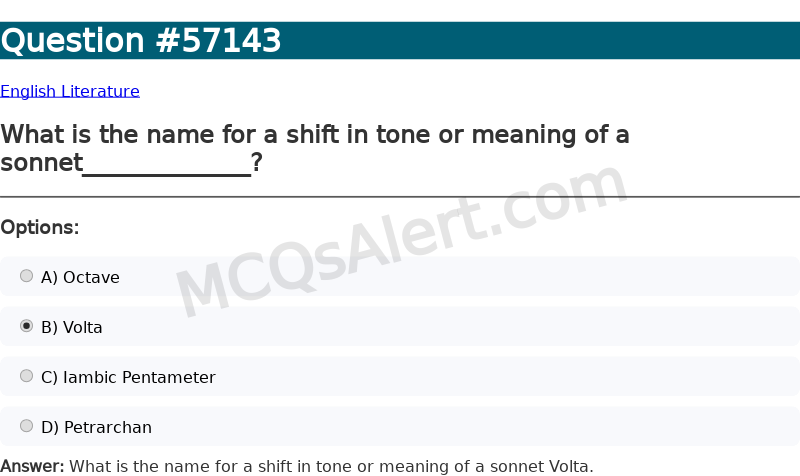 Question Screenshot