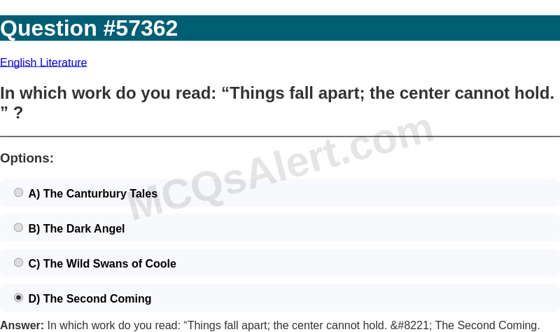 Question Screenshot
