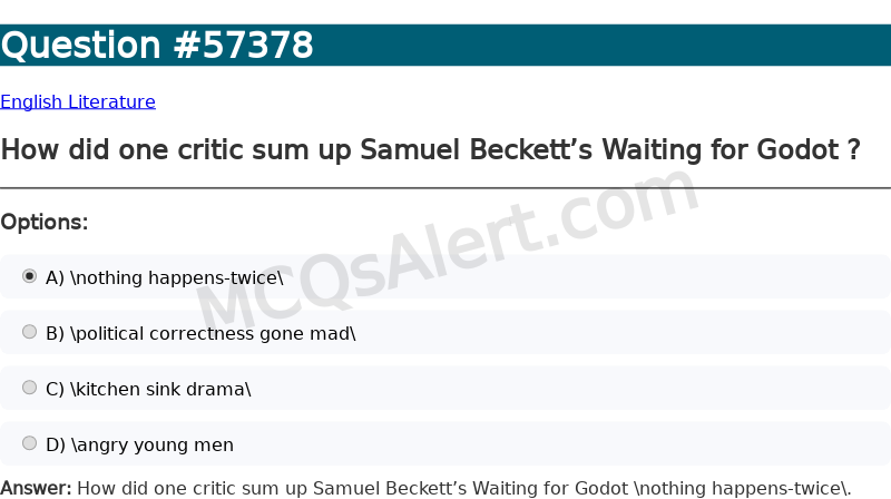 Question Screenshot