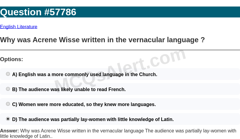 Question Screenshot