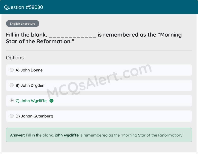 Question Screenshot