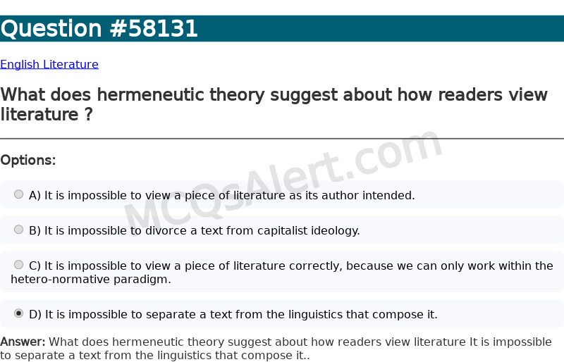 Question Screenshot