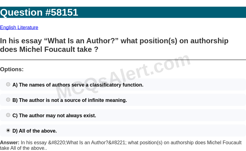 Question Screenshot
