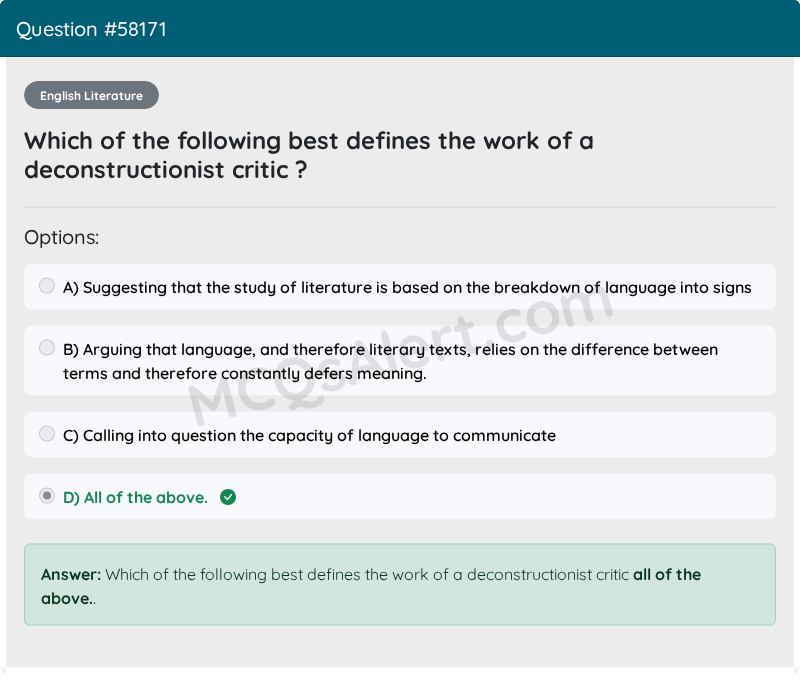 Question Screenshot