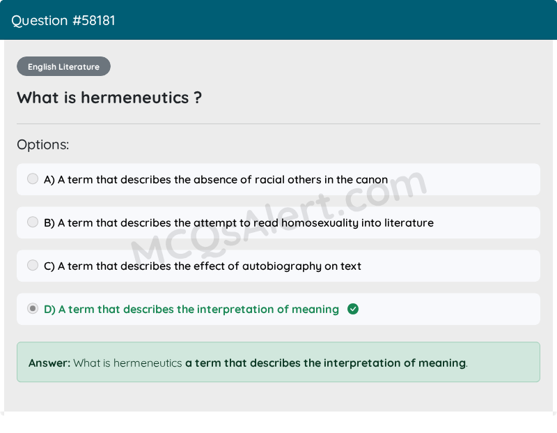 Question Screenshot