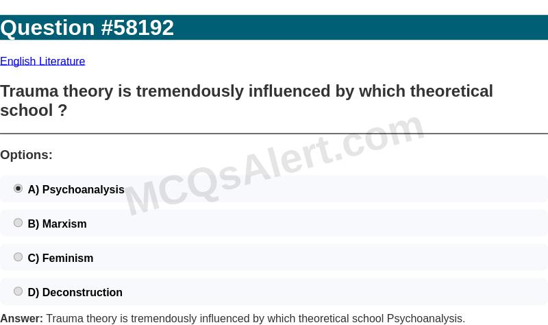 Question Screenshot