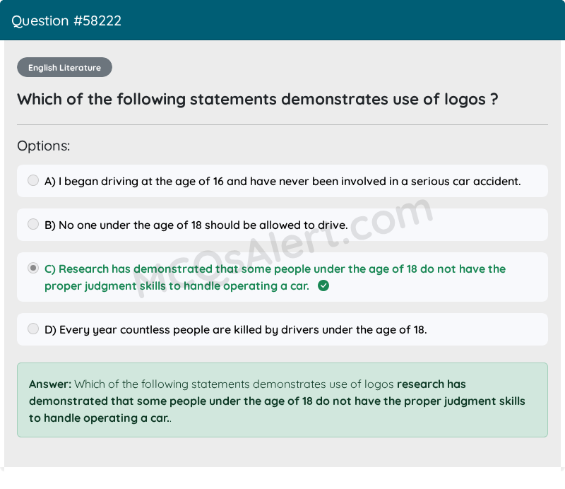 Question Screenshot