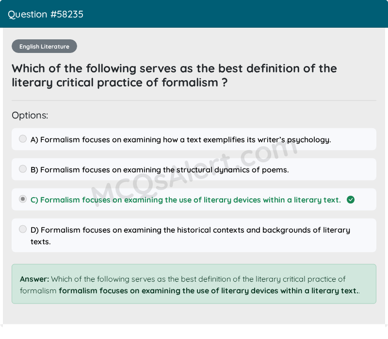 Question Screenshot