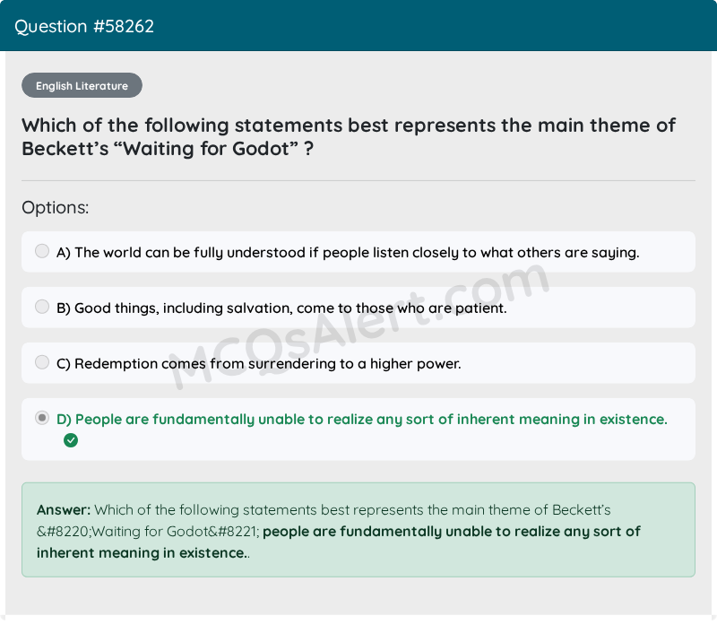 Question Screenshot