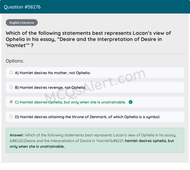 Question Screenshot
