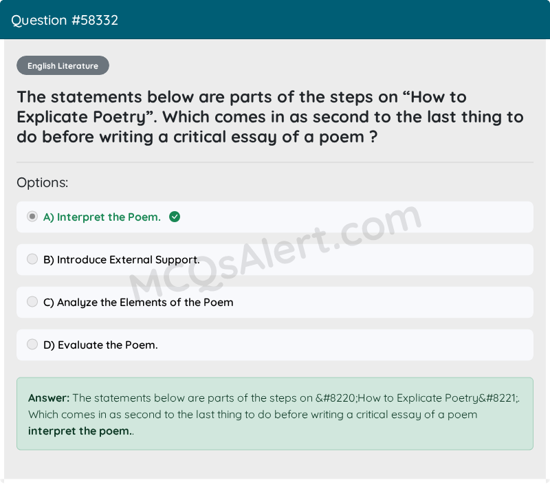 Question Screenshot