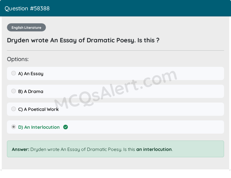 Question Screenshot