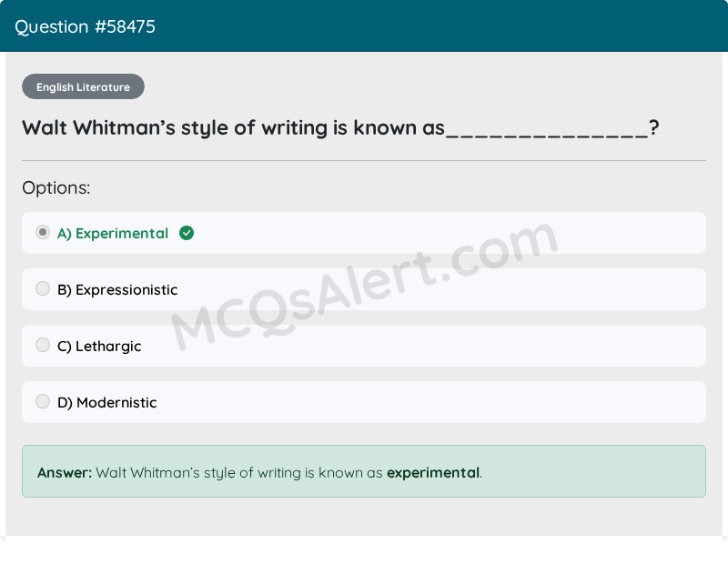 Question Screenshot