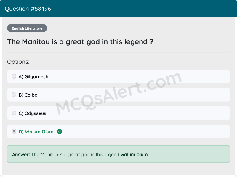 Question Screenshot