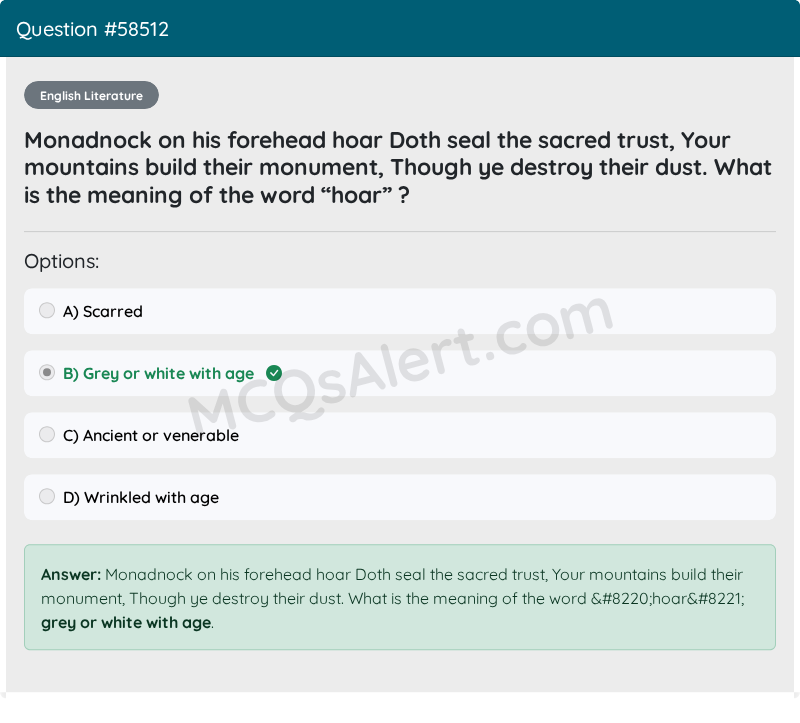 Question Screenshot