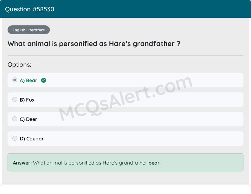 Question Screenshot