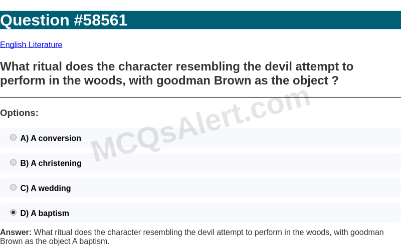 Question Screenshot