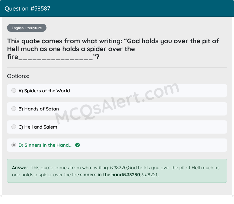 Question Screenshot