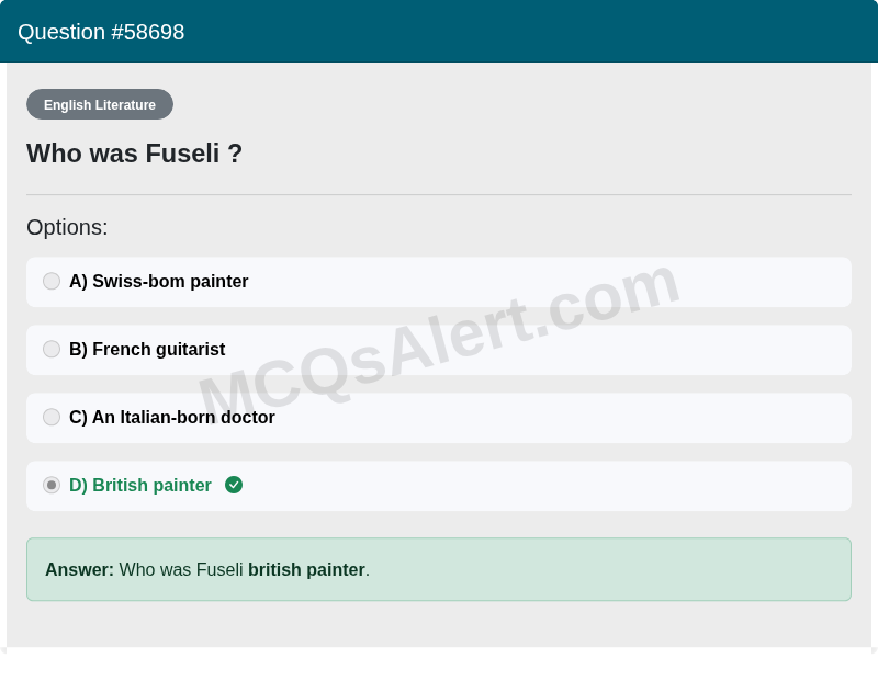 Question Screenshot