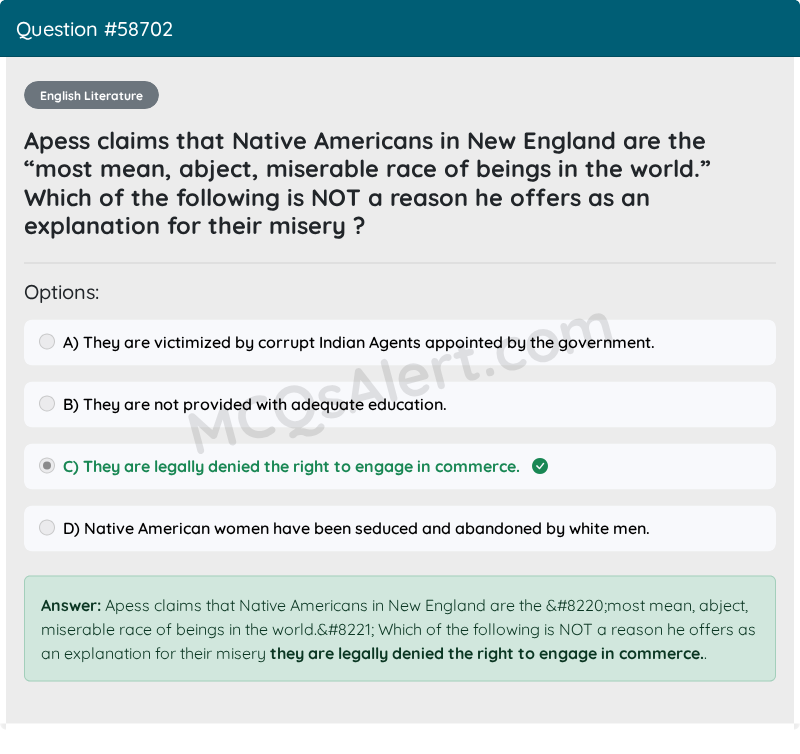 Question Screenshot